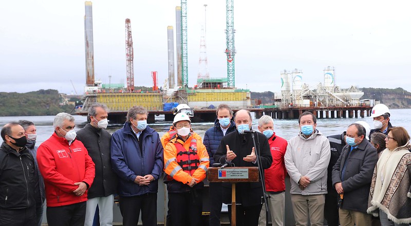 Ministro Alfredo Moreno en visita al Puente Chacao en Chiloé: “Esta es la principal obra pública que tenemos en el país”