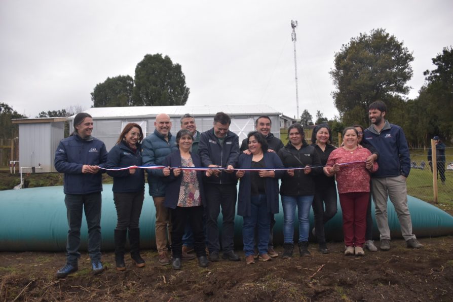 Inauguran proyecto de riego en sector PIO-PIO de Queilen